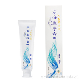 Extra-strength deep-sea salt clean toothpaste